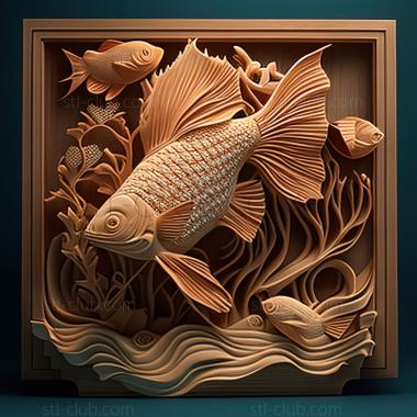 3D модель St Список аквариумных рыбок (STL)